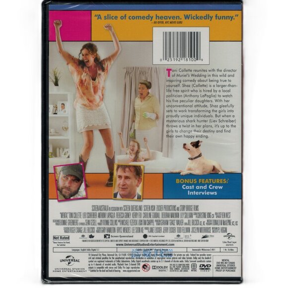 Mental (DVD) 2012 Toni Collette, Liev Schreiber, Anthony LaPaglia NEW - Picture 2 of 2
